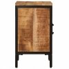 Szafka nocna, 40x30x52,5 cm, surowe drewno mango