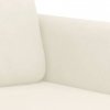 Sofa 3-osobowa, kremowy, 180 cm, tapicerowana aksamitem