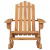 Fotel bujany Adirondack, lite drewno akacjowe