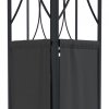 Altana z dachem, antracytowa, 300x300x270 cm, stal