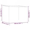 Altana, beżowa, 3x3 m, 180 g/m², tkanina i stal