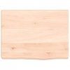 Półka, 40x30x(2-4) cm, surowe lite drewno dębowe