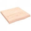 Półka, 60x60x(2-6) cm, surowe lite drewno dębowe