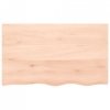 Półka, 100x60x(2-4) cm, surowe lite drewno dębowe