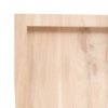 Półka, 120x50x(2-6) cm, surowe lite drewno dębowe