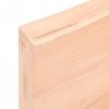 Półka, 140x60x(2-6) cm, surowe lite drewno dębowe