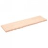 Półka, 180x50x(2-6) cm, surowe lite drewno dębowe