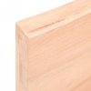 Półka, 180x60x(2-6) cm, surowe lite drewno dębowe