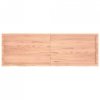 Półka, brązowa, 180x60x(2-4) cm, lakierowane lite drewno dębowe