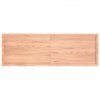 Półka, brązowa, 180x60x(2-4) cm, lakierowane lite drewno dębowe