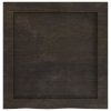 Półka, ciemnobrązowa, 40x40x(2-4) cm, wykończone drewno dębowe