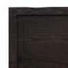 Półka, ciemnobrązowa, 160x60x(2-6) cm, wykończone drewno dębowe