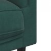 Sofa 2-osobowa z poduszkami, ciemnozielona, aksamit