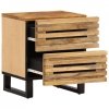 Szafki nocne, 2 szt., 40x34x46 cm, lite surowe drewno mango