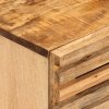 Szafki nocne, 2 szt., 40x34x46 cm, lite surowe drewno mango