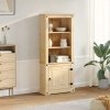 Kredens Corona, 74x38x170 cm, lite drewno sosnowe