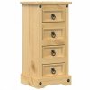 Szafka nocna Corona, 35x32,5x74 cm, lite drewno sosnowe