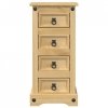 Szafka nocna Corona, 35x32,5x74 cm, lite drewno sosnowe