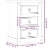Szafka nocna Corona, 45x35x64 cm, lite drewno sosnowe