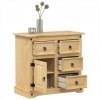 Komoda Corona, 87x40x76 cm, lite drewno sosnowe