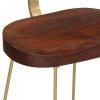 Hokery barowe 2 szt. 49x43x79 cm Drewno lite Mango