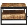 Stolik kawowy, 90x50x36 cm, surowe lite drewno mango