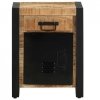 Szafka nocna, 40x30x50 cm, lite, surowe drewno mango