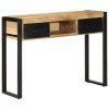 Konsola Stolik 100x35x75 cm lite drewno surowe mango