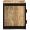 Szafki nocne 2 szt. 40x35x40 cm Drewno lite surowe Mango