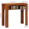 Konsola Stolik 80x35x75 cm Drewno lite Akacja