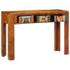 Stolik konsolowy, 110x35x75 cm, lite drewno akacjowe