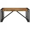 Stolik kawowy wielokolorowy 80x80x35 cm lite drewno odzyskane
