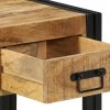 Szafki nocne, 2 szt., 40x40x50 cm, lite drewno surowe mango