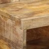 Szafka nocna, 50x27x50 cm, surowe drewno mango