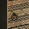 Szafka nocna, czarna, 40x33,5x46 cm, lite surowe drewno mango