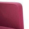 Sofa Fotel z Podłokietnikami Wino Czerwone 53 cm Aksamit