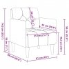 Sofa Fotel z Podłokietnikami 55 cm Len