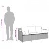 Sofa ogrodowa z poduszkami, 3-osobowa, jasnoszara, polirattan