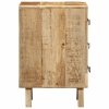 Szafka nocna 37x32x50 cm Drewno lite Surowe Mango