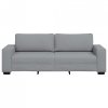 Sofa 3-osobowa, jasnoszara, 180 cm, tapicerowana tkaniną