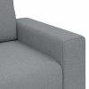 Sofa 3-osobowa, jasnoszara, 180 cm, tapicerowana tkaniną