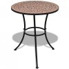 Stolik bistro, terakota, 60 cm, mozaikowy