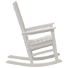 Krzesło bujane  Białe 70x92x108 cm HDPE