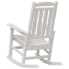 Krzesło bujane  Białe 70x92x108 cm HDPE