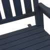 Krzesło bujane  Granatowe 70x92x107 cm HDPE