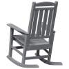 Krzesło Bujane  Jasnoszare 70x92x107 cm HDPE
