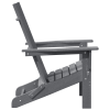 Krzesło Adirondack  Jasnoszare 74,5x80,5x90 cm HDPE