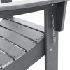 Krzesło Adirondack  Jasnoszare 74,5x80,5x90 cm HDPE