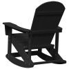 Fotel Bujany Adirondack Czarny 73.5x92x90 cm HDPE