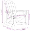 Fotel bujany Adirondack Jasnoszary 73.5x92x90 cm HDPE